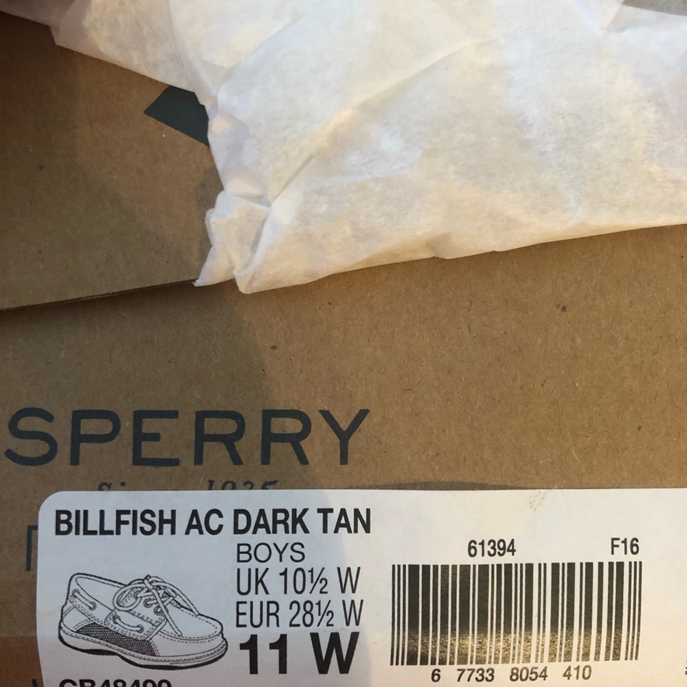 Sperry Little boys 11W boat shoes